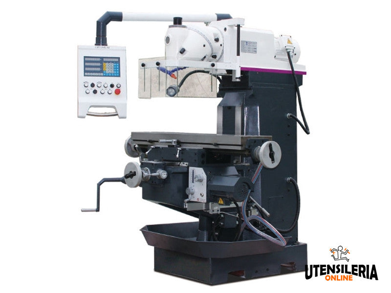 Frezarka uniwersalna Optimum MT 100 3-osiowy odczyt cyfrowy