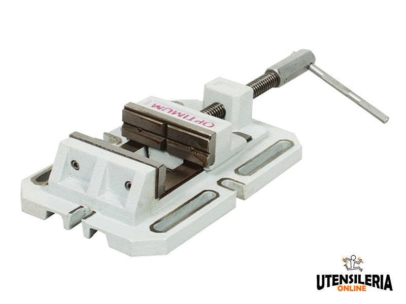 Optimum étau à vis BSI 100 pour perceuse à colonne fonte grise 100 mm