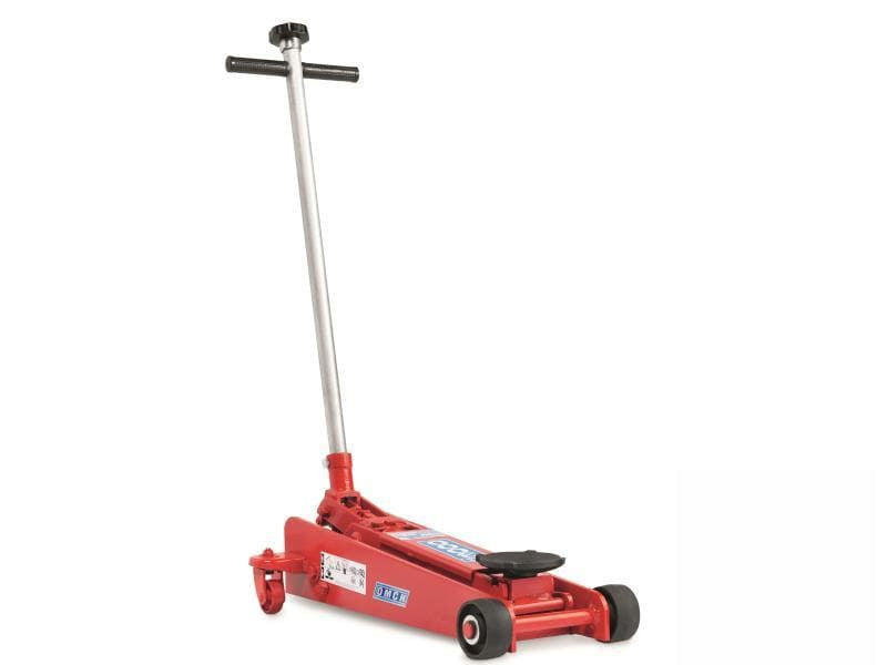 Omcn cric hydraulique à chariot 3000 2000kg hauteur max 480mm rouge