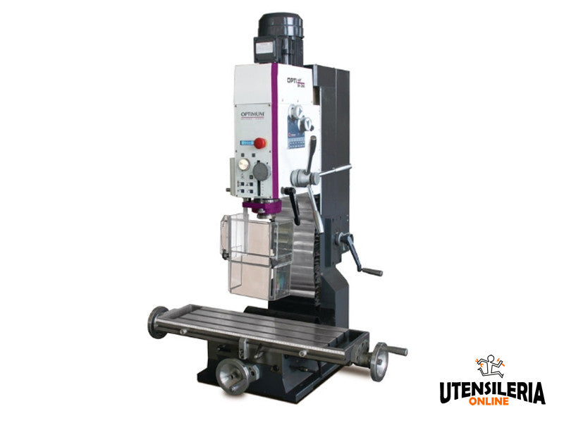 Optimum MH 35G 1,1/1,5 kW Fräsbohrmaschine mit manueller Drehzahlumschaltung 