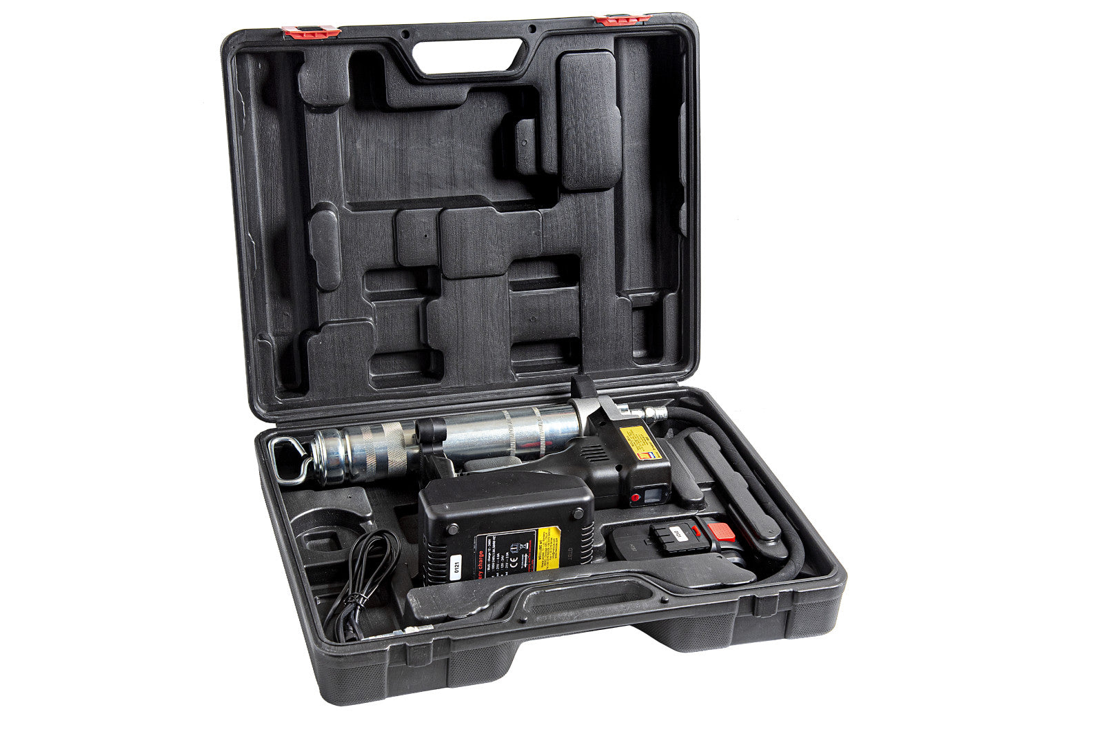 Meclube Pistolet à Graisse Sans Fil 18V Li-Ion Flexible 750mm Cartouche 400g