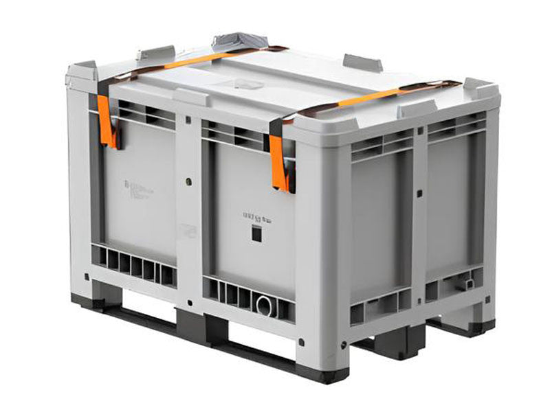 Conteneur en polyéthylène Carvel 1200x800x760mm pour batteries au lithium usagées, 470L
