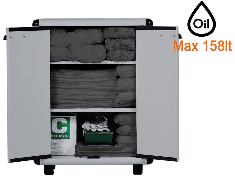 Armoire en plastique Carvel 680x390x880mm avec matériau absorbant universel, 158lt