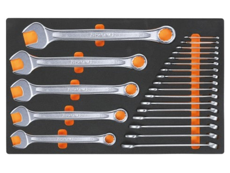 Beta coffret 22 clés combinées fourche polygone 6-36mm M01 thermoformé EVA