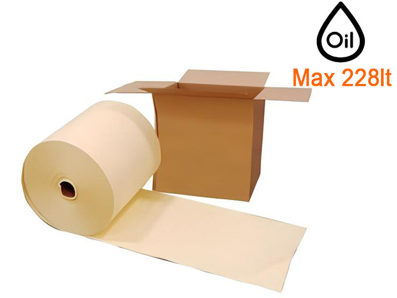 Rouleaux absorbants Carvel 41x4500cm perforés et prédécoupés pour substances acides et liquides toxiques (2pcs)