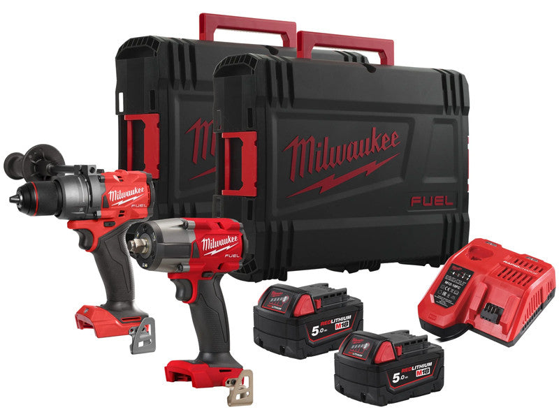 Milwaukee kit 18V perceuse à percussion FPD3 visseuse à chocs FMTIW2F12 2 batteries