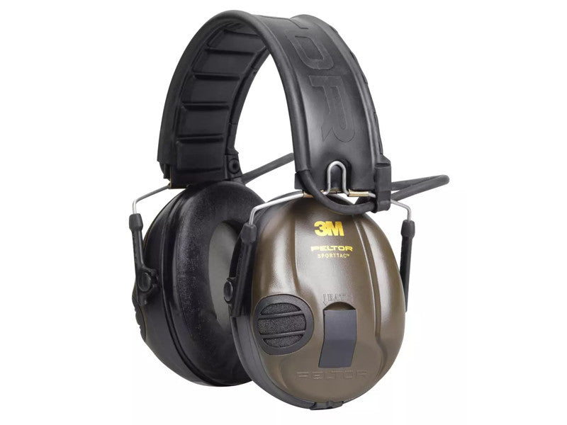 3M Peltor SportTac Casque Anti-Bruit Actif Chasse Tir Sportif Noir et Vert