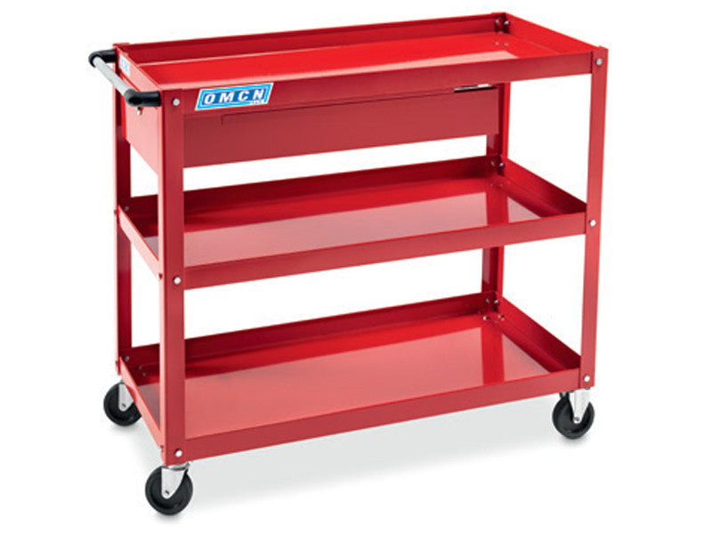 Chariot à 3 bacs démontable Omcn 109/CS 800x420x750mm avec tiroir capacité 150kg