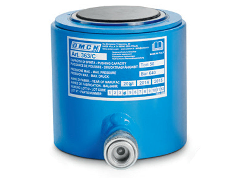 OMCN Cylindre hydraulique 363/C simple effet 50 tonnes 700 bar 180mm