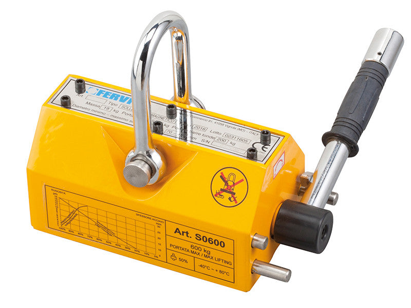 Lève-magnétique au néodyme Fervi S0600, capacité 600 kg
