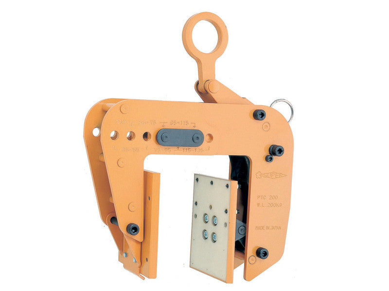 Finat PTC200 Plattenhebeklemme mit Antirutschbeschichtung, 200 kg Tragfähigkeit, 0,25 t 