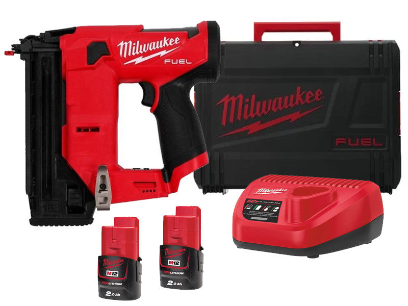 Milwaukee agrafeuse sans fil M12 Fuel FCN18GS 18G 16-38mm avec kit