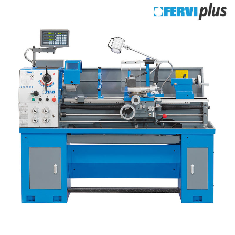 Tokarka równoległa Fervi T998/400V z przekładnią, 400 V 1,5 kW