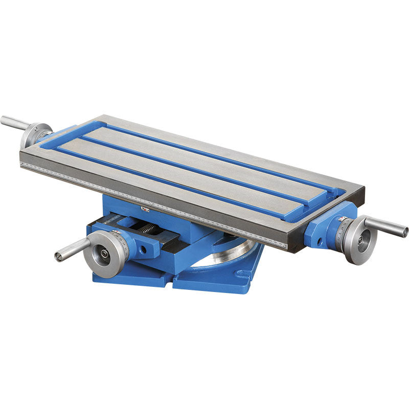 Table croisée T014G pivotante avec rainure de 12 mm et hauteur 160 mm