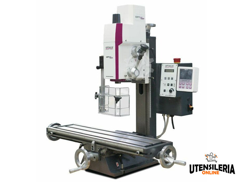LTF Optimum MH 20VLD Fräs- und Bohrmaschine mit stufenloser Verstellung und Digitalanzeige 