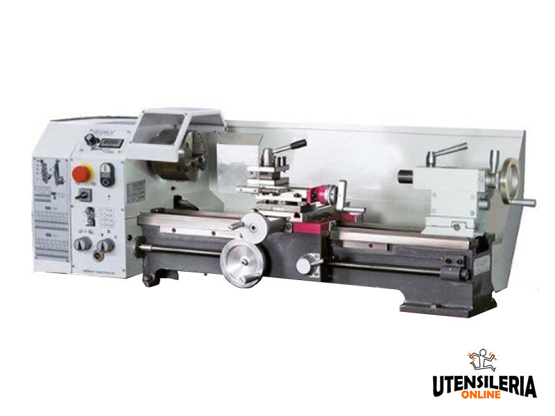 Optimale Paralleldrehmaschine TU2506V D.125x500, stufenlose Regelung, 1500 W, 230 V 