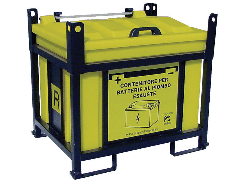 Conteneur en PP Carvel 920x710x840mm empilable pour batteries usagées, 250lt