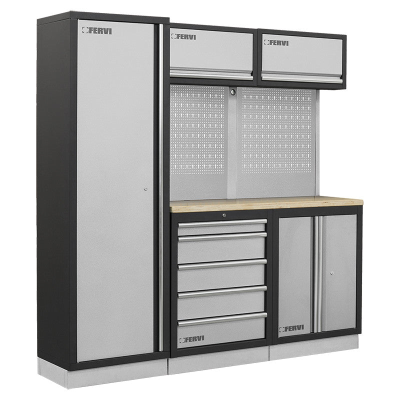 Armoire modulaire pour atelier A007C Fervi 1960x498x2000 mm