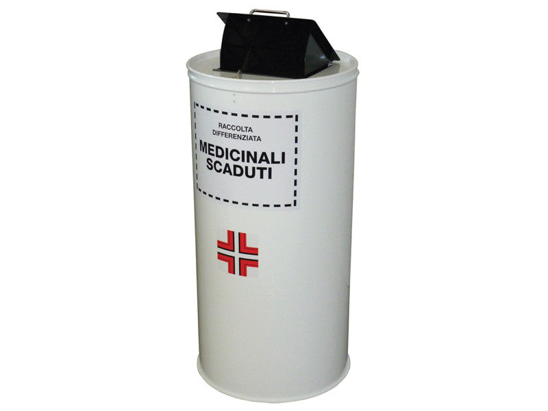 Conteneur en acier Carvel 400x840mm pour collecte médicaux périmés, 100lt