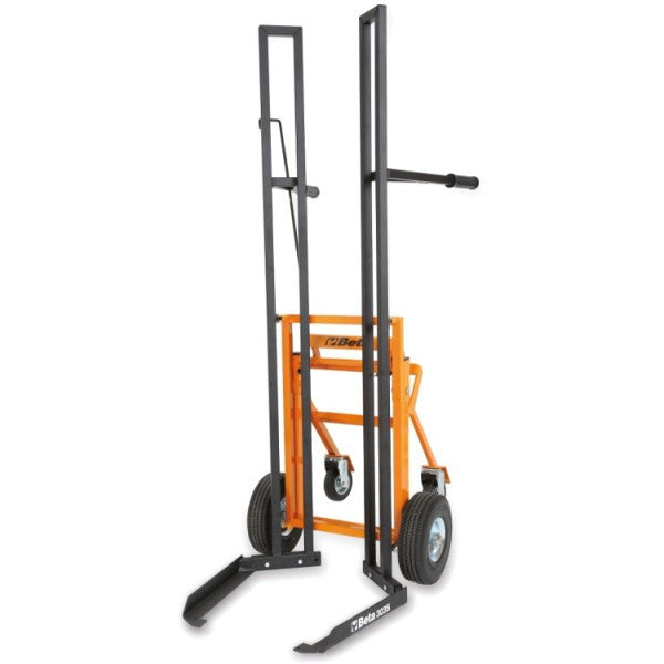 Beta Utensili pneumatischer Wagen 3035, max. 200 kg, Durchmesser 980 mm, verstellbare Gabeln