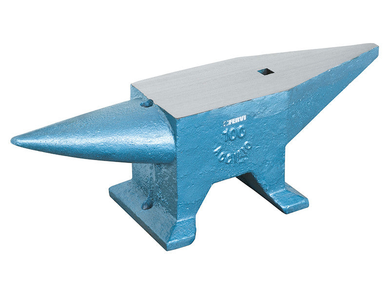 Enclume en acier trempé Fervi 0157/100 pour forge de forgeron, 100 kg