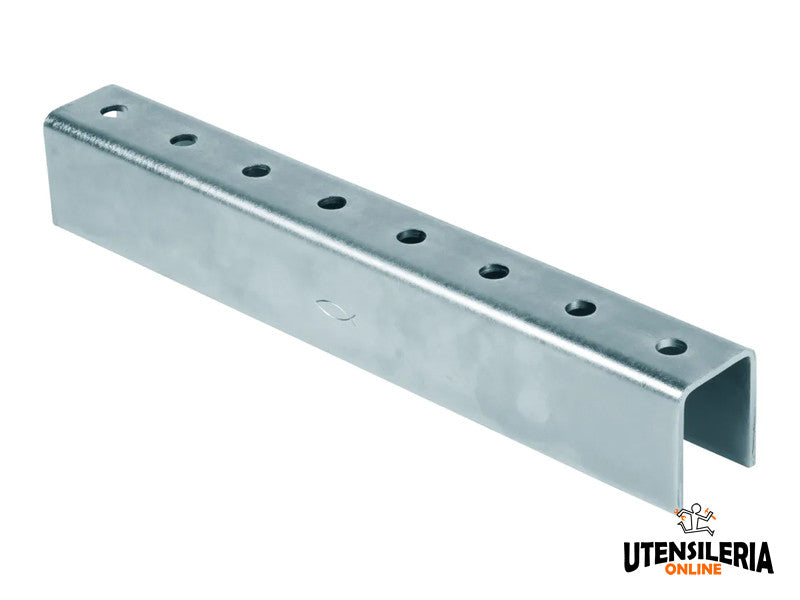 Fischer connecteur de rail FUF OC 62 acier galvanisé 400 mm lot de 10