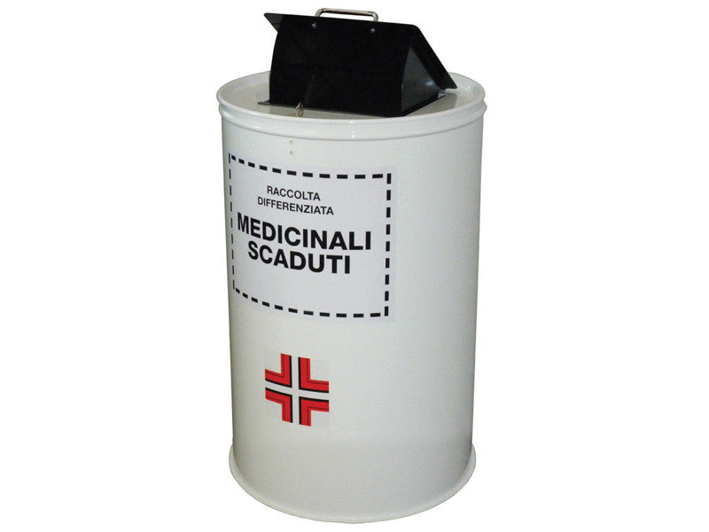 Conteneur en acier Carvel 400x600mm pour collecte médicaments périmés, 60lt