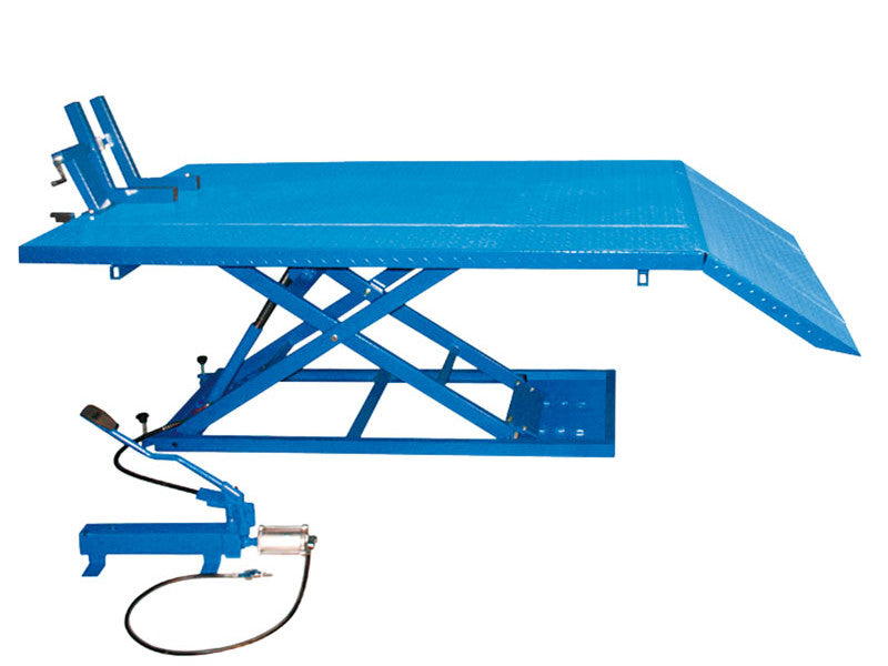 Lève-moto pneumatique Fervi S013 pour motos et quads, 2575 mm