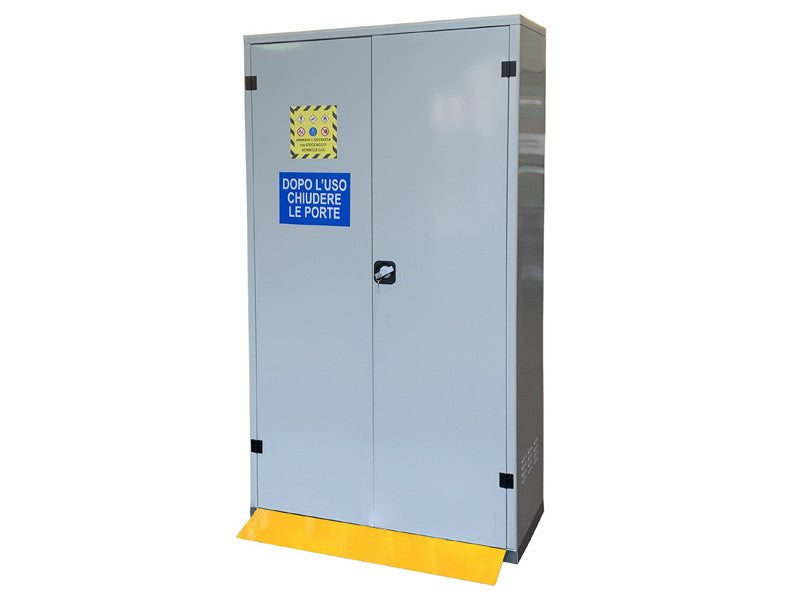 Armoire pour bouteilles de gaz comprimé Carvel 1075x500x1850mm avec 2 portes pleines