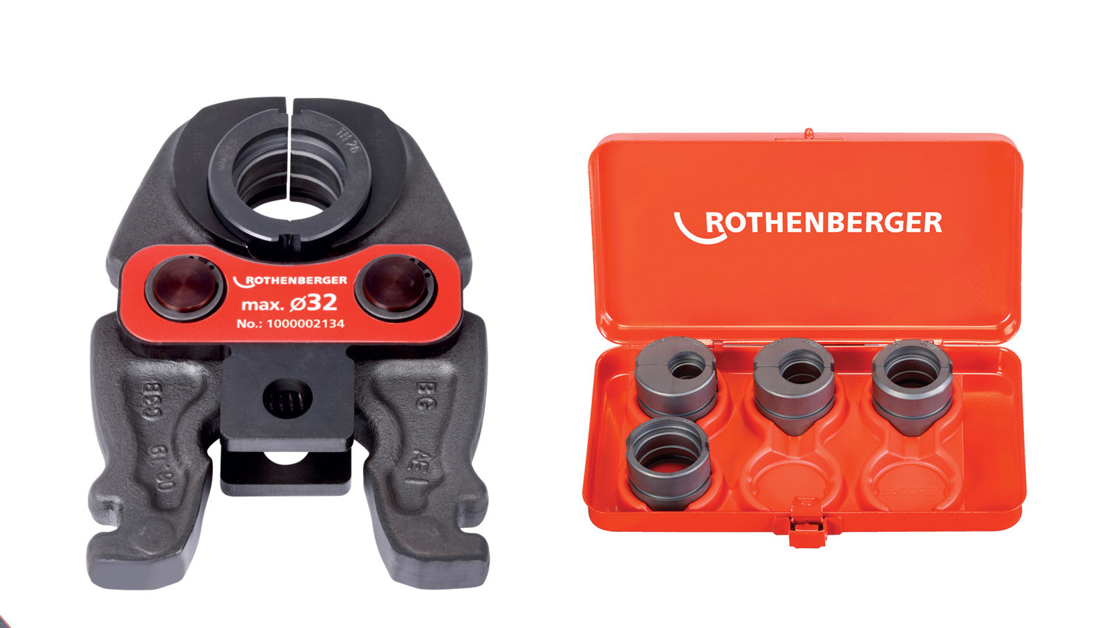 Rothenberger Set de Mâchoires TH16-20-26-32 pour Presse Acier Jusqu'à 32mm