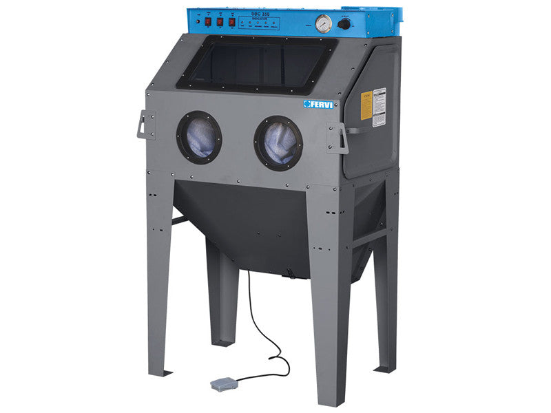 Sableuse professionnelle Fervi 0878 avec aspirateur 1220x910x1740mm 230V 1.2kW