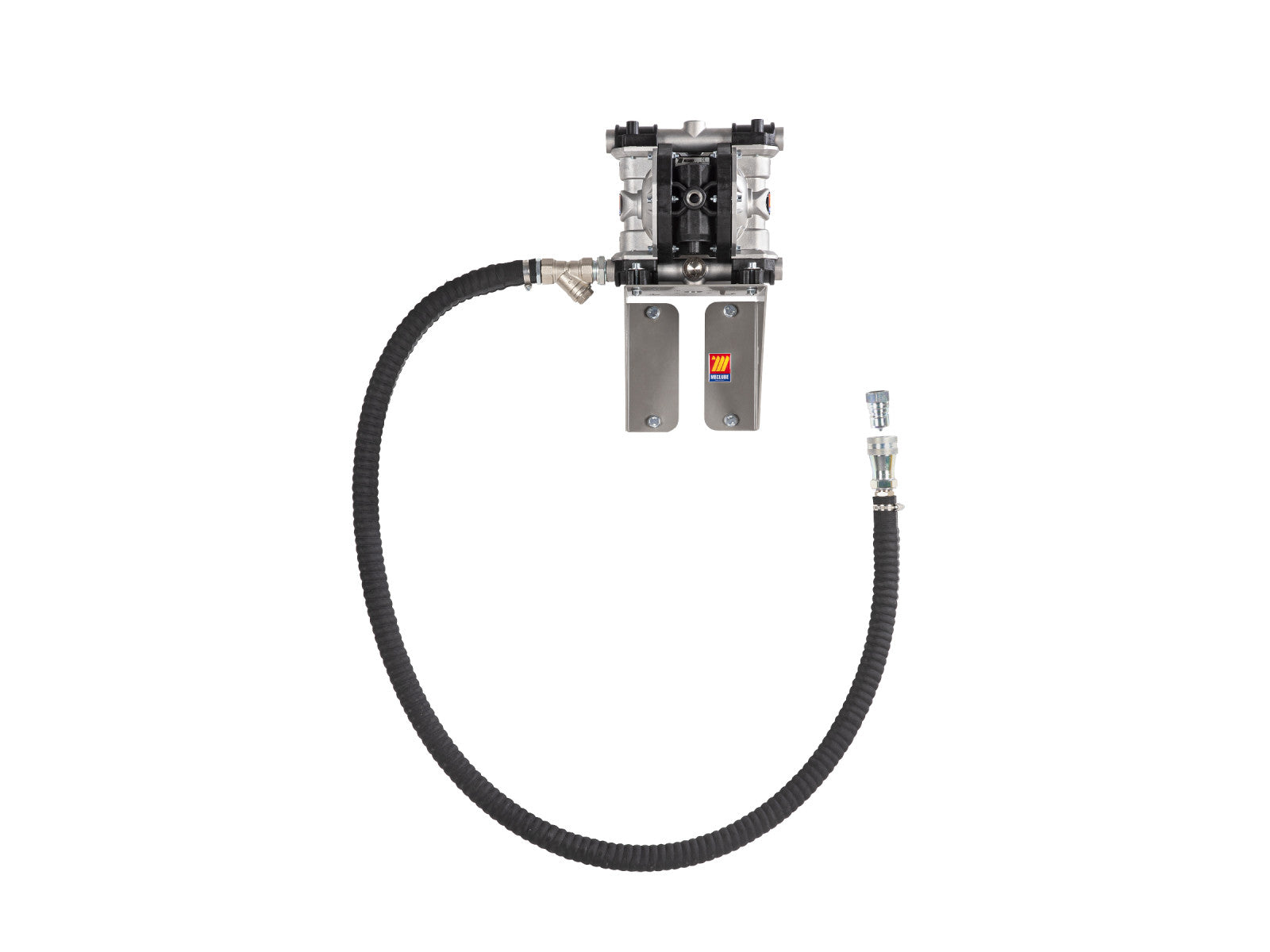 Meclube A110 Wandstaubsauger aus Aluminium, 110 l/min, Membranpumpe