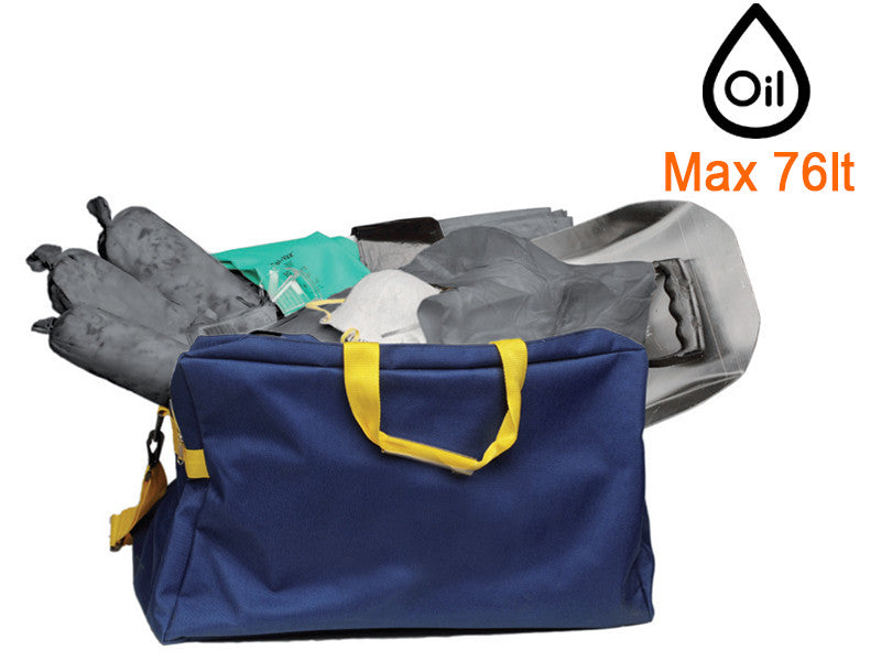 Absorbants anti-déversement pour liquides dangereux Carvel de 76 l en sac de sport