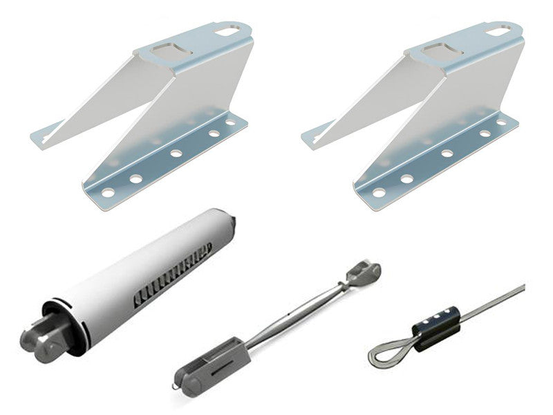 Ligne d'ancrage Rego F-Stop CAT Type C pour couvertures métalliques en kit
