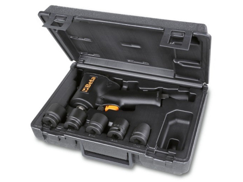 Beta clé à chocs pneumatique réversible 1927XM/K5 1/2" 770 Nm kit 5 douilles 17 19 21 22 24 mm
