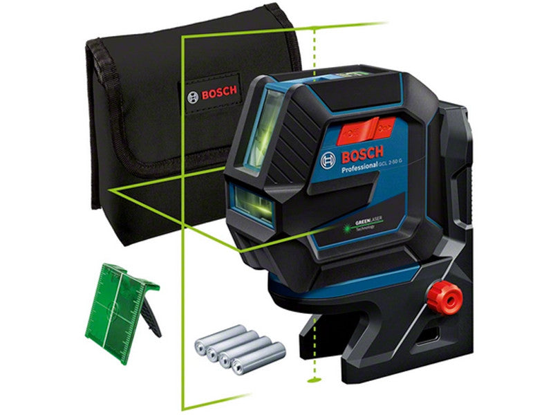 Bosch GCL 2-50 G Professional niveau laser lignes vertes points aplomb