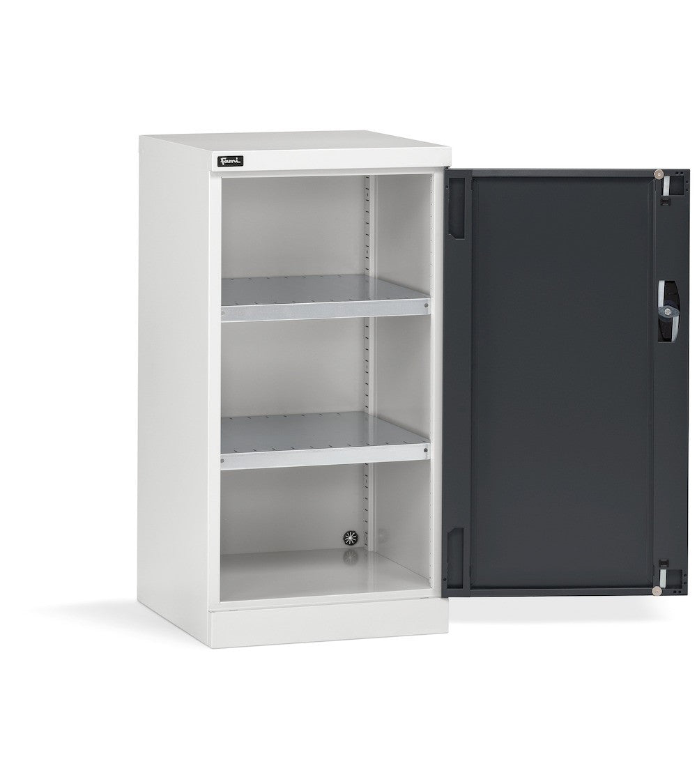 Szafa skrzydłowa Fami Perfom 24x27 EH 512x555x1000 z 2 półkami, obciążenie 800 kg - niebieska RAL 5012