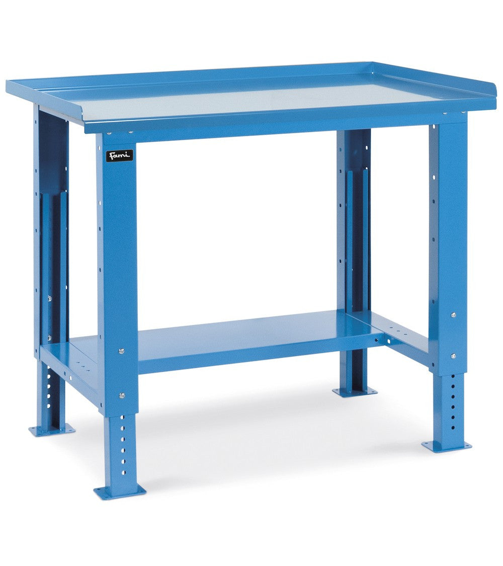 Fami Établi d'Atelier Acier Bleu 1031x705x740/1110mm Hauteur Réglable