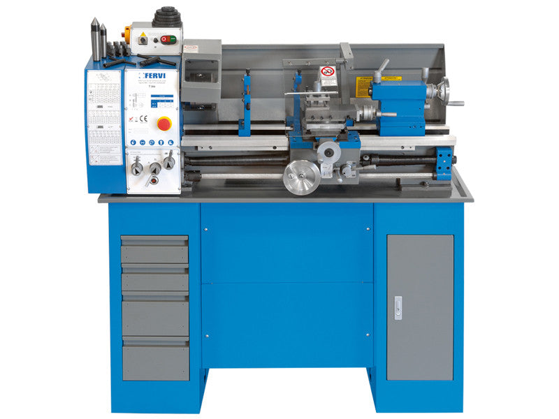 Tour parallèle Fervi T700 avec changement de vitesse par courroie 230V 1,1 kW