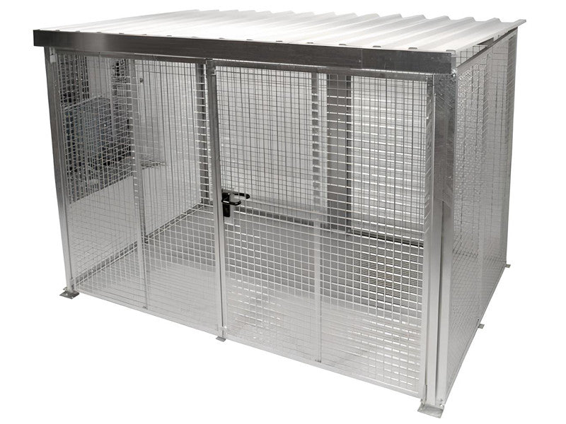 Carvel Außenlagereinheit 2400x1500x2190mm verzinkter Stahl 60 Gasflaschen