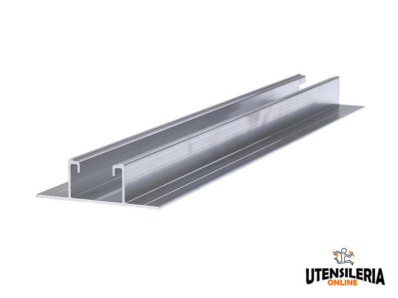 Fischer rail aluminium SolarMetal P AL 512195 400 mm pour photovoltaïque lot de 50 pièces