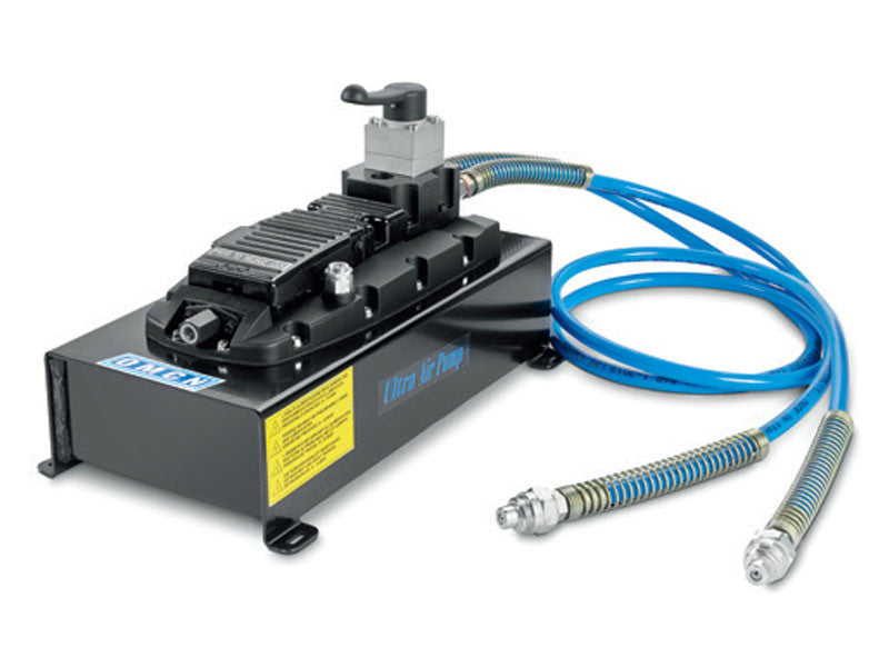Hydropneumatische Pumpe OMCN 357/C mit flexiblem Schlauch und Schnellkupplung, 700 bar 
