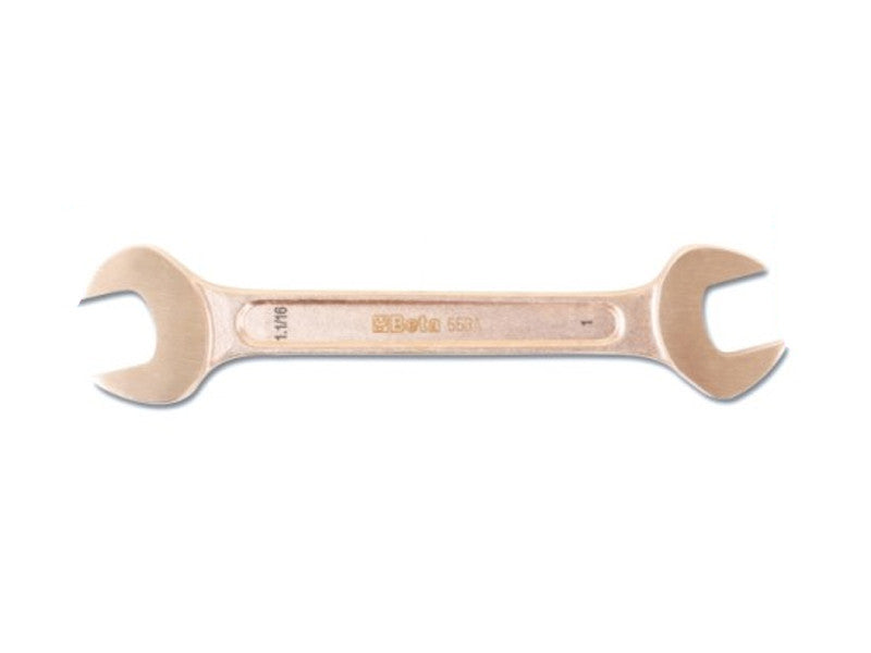 Beta utensili clé à fourche double antidéflagrante 55BA-AS en pouces norme ATEX 1.1/8" x 1.3/16"