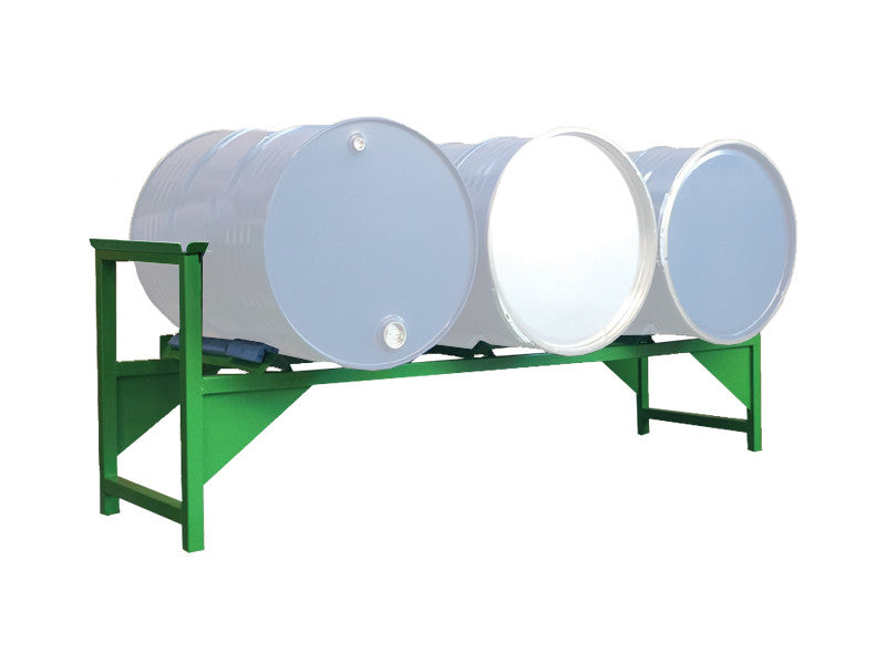Support empilable horizontal Carvel 1960x600x810mm pour stockage 3 fûts de 220L
