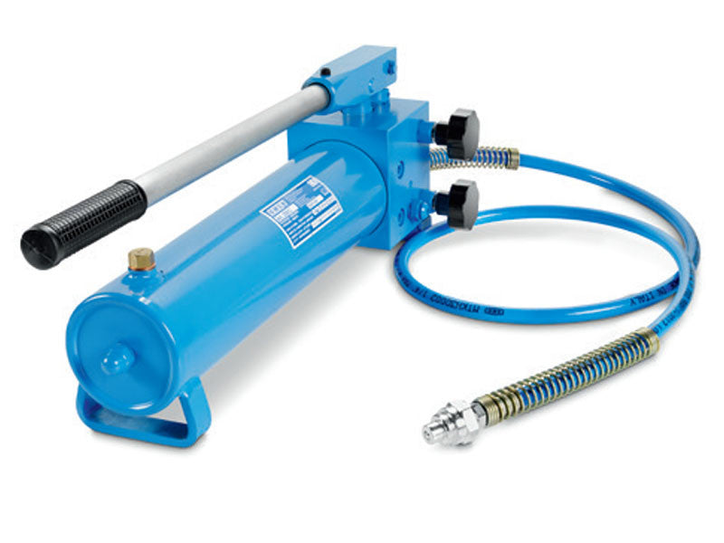 Omcn 358/E Zweigang-Handhydraulikpumpe mit flexiblem Schlauch, 7500 cm³ 
