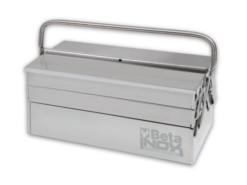 Beta boîte à outils 5 compartiments acier inoxydable AISI 304 C20TSS 450 x 200 x 210 mm