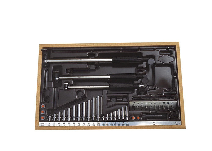 Kit 3 alésomètres Borletti sondes acier mesure précision 18-100mm