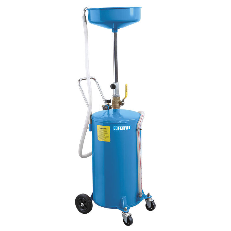 Unité de récupération d'huile Fervi 0595 sur chariot avec réservoir de 70 l