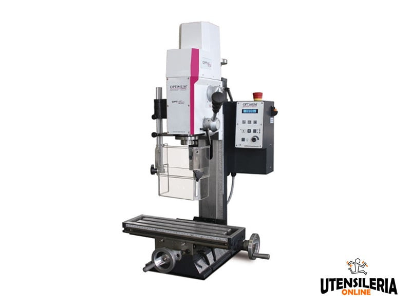 Optimum Maschinen LTF Stufenlos variable Bohr- und Fräsmaschine MH 20V 