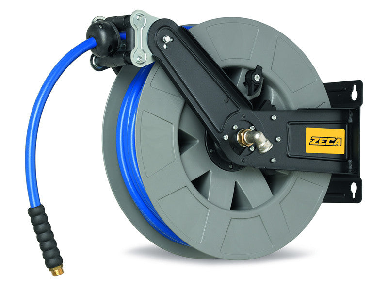 Zeca 8426 Druckluft- und Wasserschlauchtrommel mit 12,5-mm-KPU-Schlauch, 15 m 